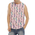 Mermaid Girls Pattern Print Men's Fitness Tank Top