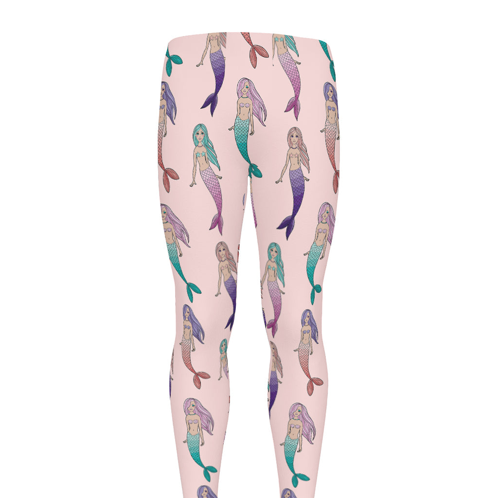 Mermaid Girls Pattern Print Men's leggings