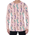 Mermaid Girls Pattern Print Men's Long Sleeve T-Shirt