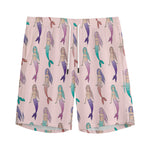 Mermaid Girls Pattern Print Men's Sports Shorts