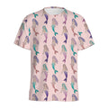 Mermaid Girls Pattern Print Men's Athletic T-Shirt
