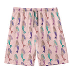 Mermaid Girls Pattern Print Men's Swim Trunks