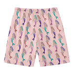 Mermaid Girls Pattern Print Men's Swim Trunks
