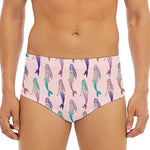 Mermaid Girls Pattern Print Men's Triangle Swim Briefs