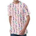 Mermaid Girls Pattern Print Men's Velvet T-Shirt