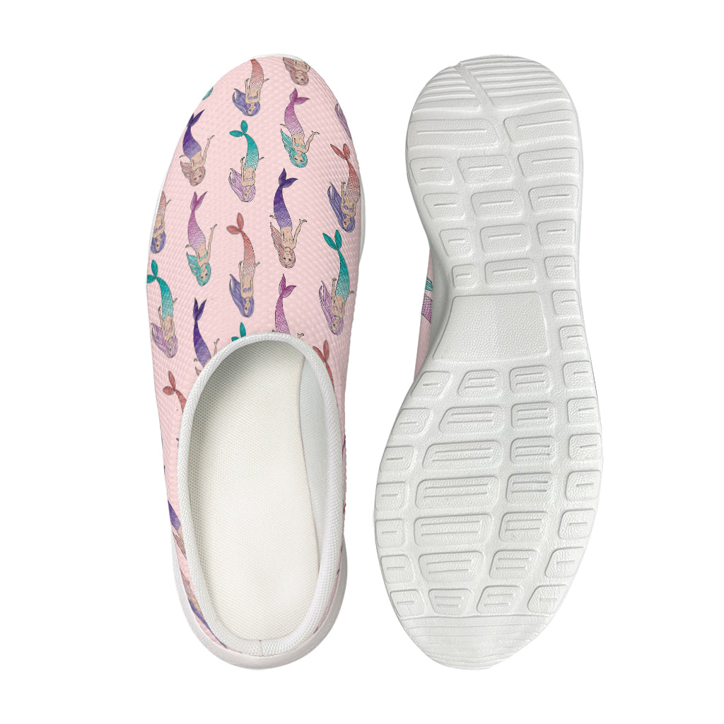 Mermaid Girls Pattern Print Mesh Casual Shoes