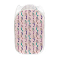 Mermaid Girls Pattern Print Mesh Laundry Hamper