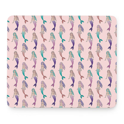 Mermaid Girls Pattern Print Mouse Pad