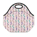 Mermaid Girls Pattern Print Neoprene Lunch Bag