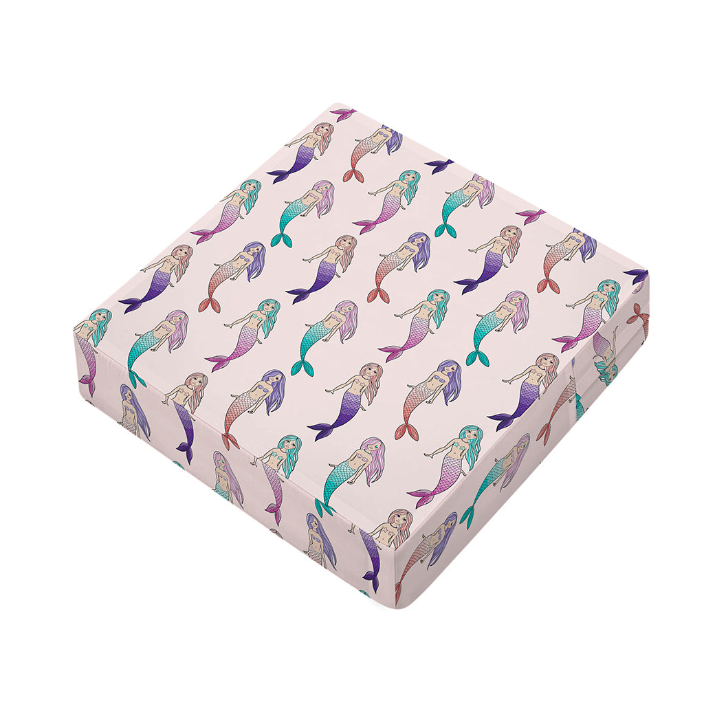 Mermaid Girls Pattern Print Outdoor Seat Cushion Cover