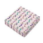 Mermaid Girls Pattern Print Outdoor Seat Cushion Cover