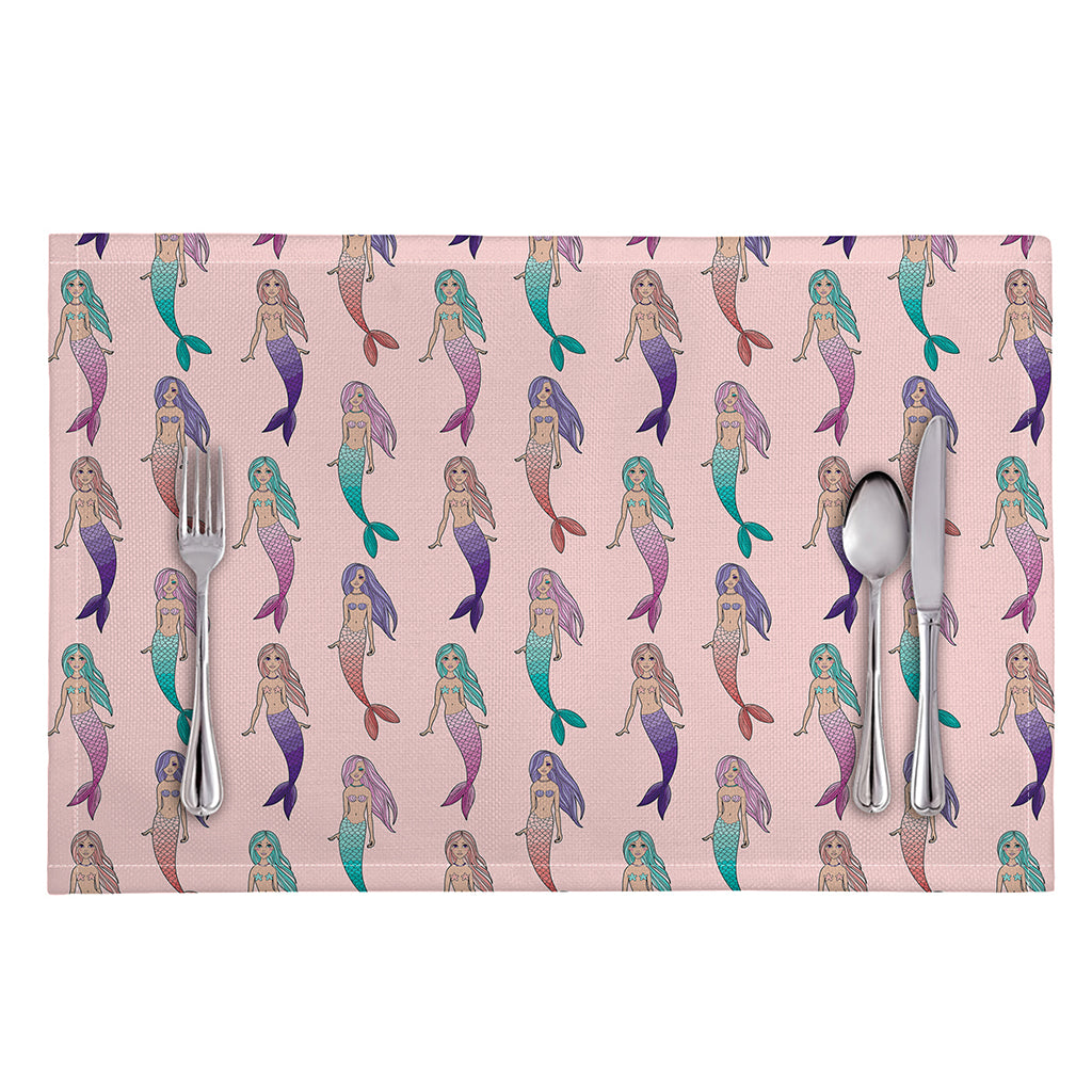 Mermaid Girls Pattern Print Placemat