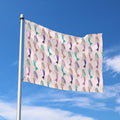 Mermaid Girls Pattern Print Polyester Flag