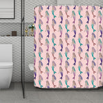 Mermaid Girls Pattern Print Polyester Shower Curtain