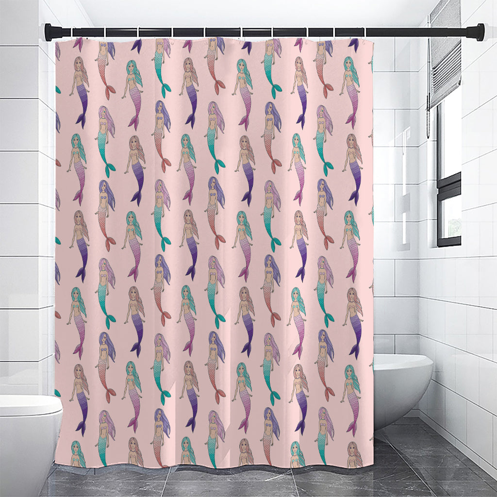 Mermaid Girls Pattern Print Premium Shower Curtain