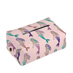 Mermaid Girls Pattern Print Rectangle Tissue Box Cover