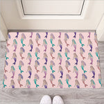 Mermaid Girls Pattern Print Rubber Doormat
