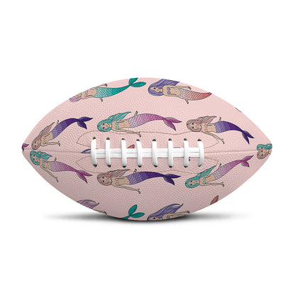 Mermaid Girls Pattern Print Rugby Ball