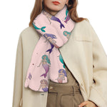 Mermaid Girls Pattern Print Scarf