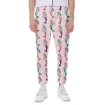 Mermaid Girls Pattern Print Scuba Joggers