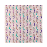 Mermaid Girls Pattern Print Silk Bandana