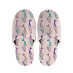 Mermaid Girls Pattern Print Slippers