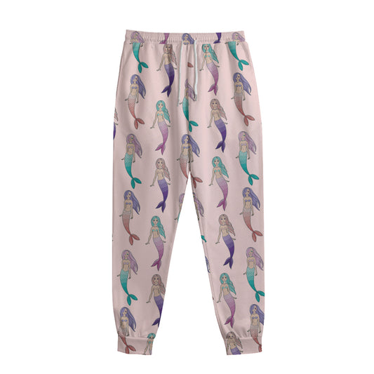 Mermaid Girls Pattern Print Sweatpants