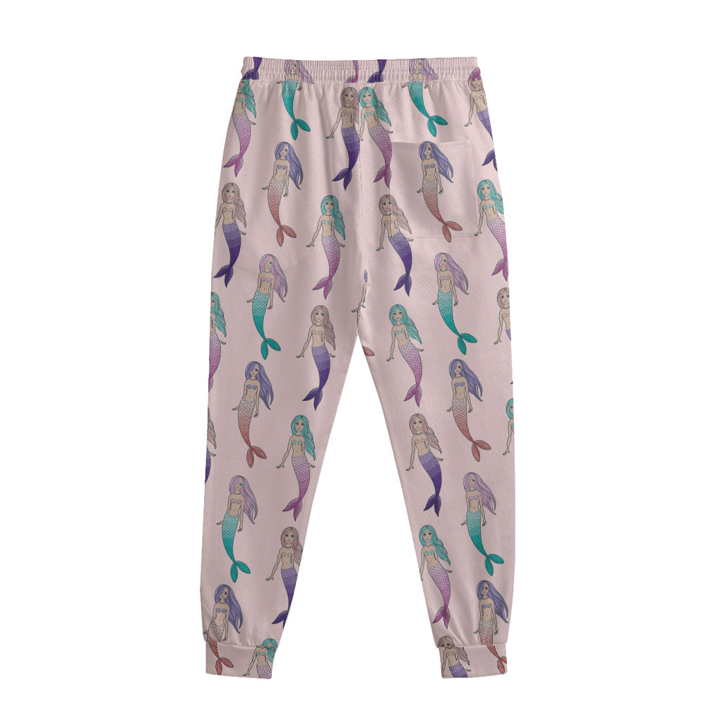 Mermaid Girls Pattern Print Sweatpants