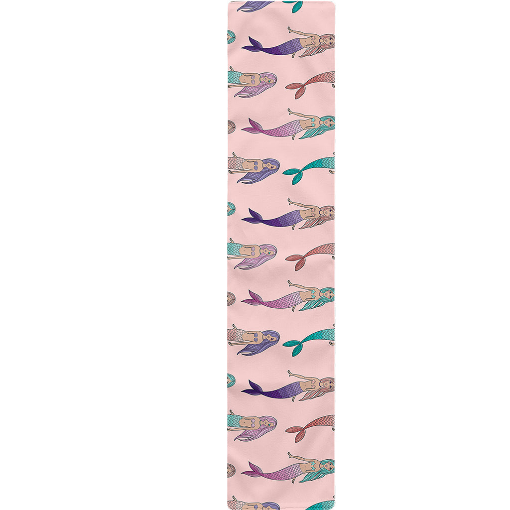 Mermaid Girls Pattern Print Table Runner