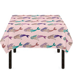 Mermaid Girls Pattern Print Tablecloth