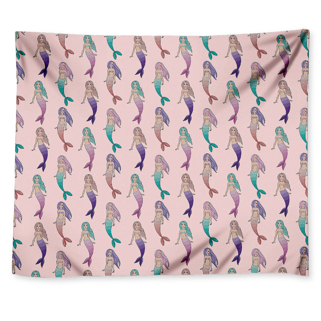 Mermaid Girls Pattern Print Tapestry