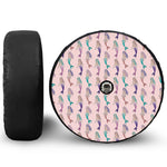 Mermaid Girls Pattern Print Tire Cover With Camera Hole