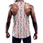 Mermaid Girls Pattern Print Training Tank Top