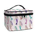 Mermaid Girls Pattern Print Travel Makeup Bag