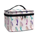 Mermaid Girls Pattern Print Travel Makeup Bag