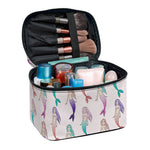 Mermaid Girls Pattern Print Travel Makeup Bag