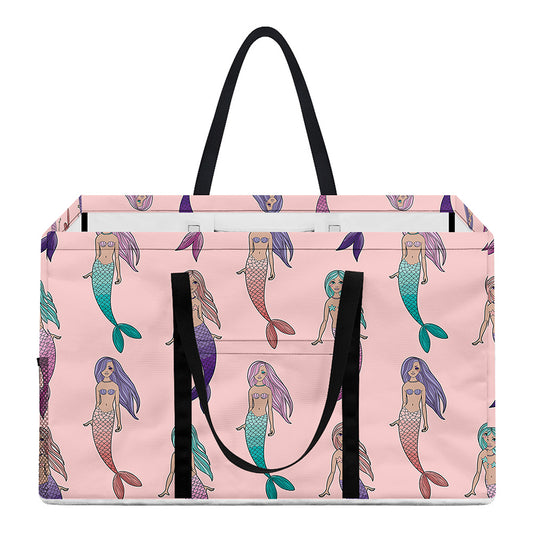 Mermaid Girls Pattern Print Utility Tote Bag