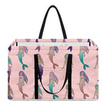 Mermaid Girls Pattern Print Utility Tote Bag