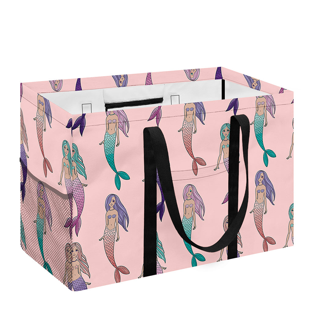 Mermaid Girls Pattern Print Utility Tote Bag