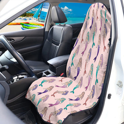 Mermaid Girls Pattern Print Waterproof Car Seat Cover