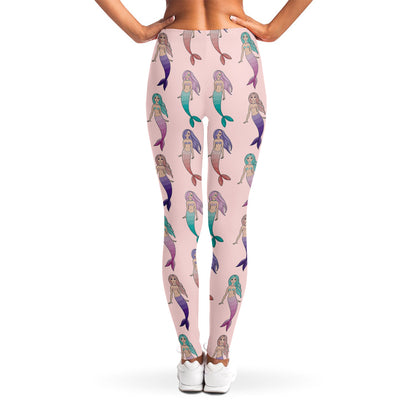 Mermaid Girls Pattern Print Women's Leggings