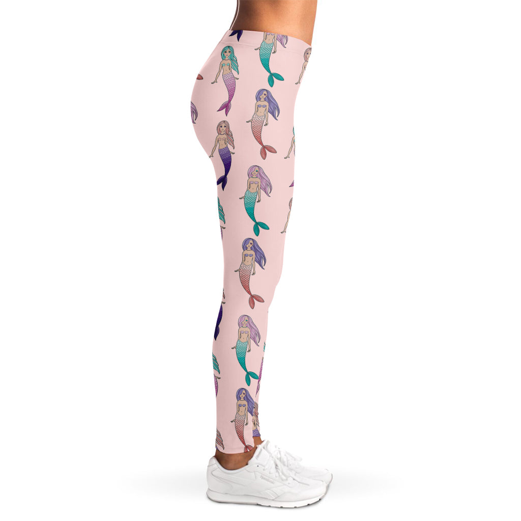 Mermaid Girls Pattern Print Women's Leggings