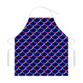Mermaid Scales Pattern Print Adjustable Apron