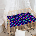 Mermaid Scales Pattern Print Baby Crib Sheet