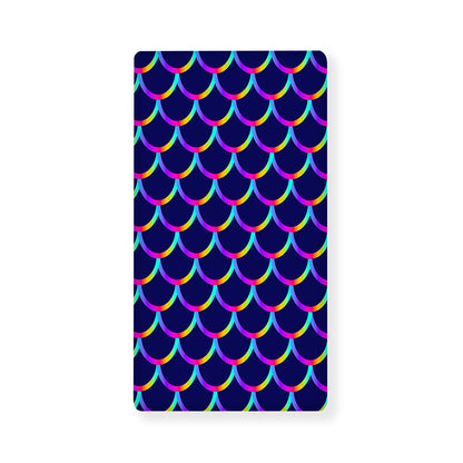 Mermaid Scales Pattern Print Baby Crib Sheet