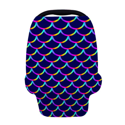 Mermaid Scales Pattern Print Baby Seat Cover