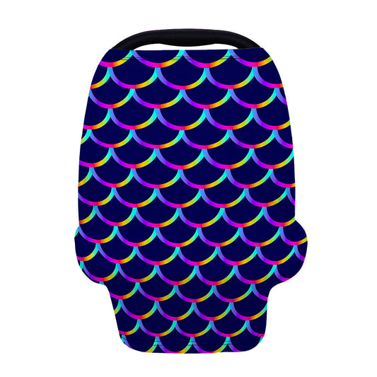 Mermaid Scales Pattern Print Baby Seat Cover