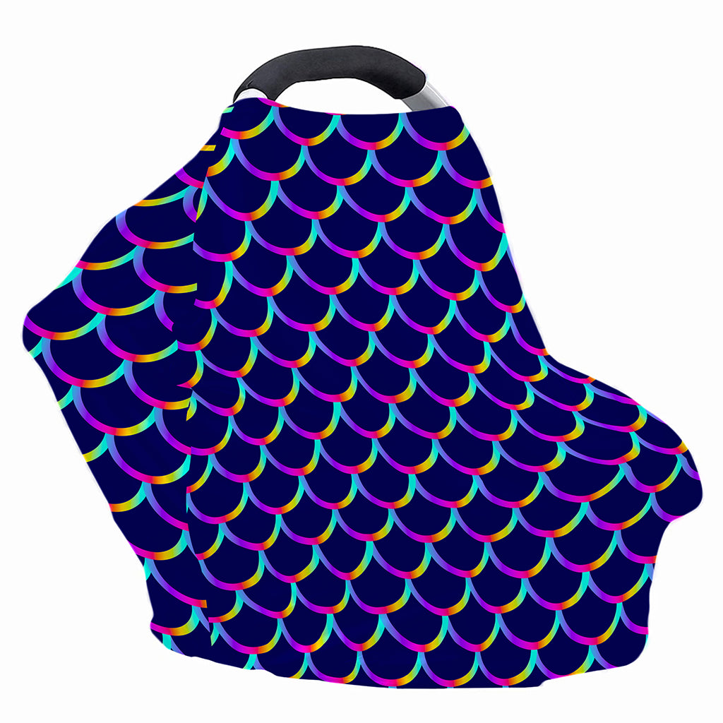 Mermaid Scales Pattern Print Baby Seat Cover