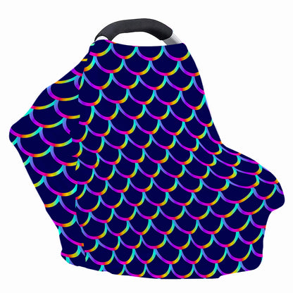 Mermaid Scales Pattern Print Baby Seat Cover