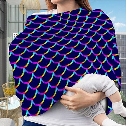 Mermaid Scales Pattern Print Baby Seat Cover